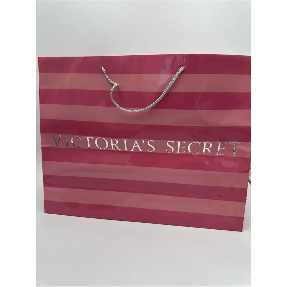 2- Vintage Victoria’s Secret Shopping Gift Bags And Box